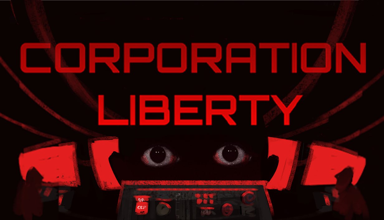 Corporation Liberty artwork with red command center
